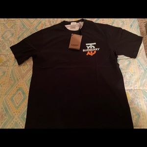 Brand New 🌟 Burberry Mens Oversized Monogram Motif Black T-shirt!! Size Medium
